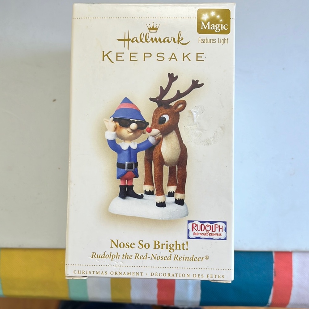 Hallmark Keepsake "Nose So Bright!" Rudolph the Red-Nosed ReindeerMagic Ornament